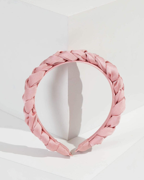 Pink Plaited Headband | Hair Accessories