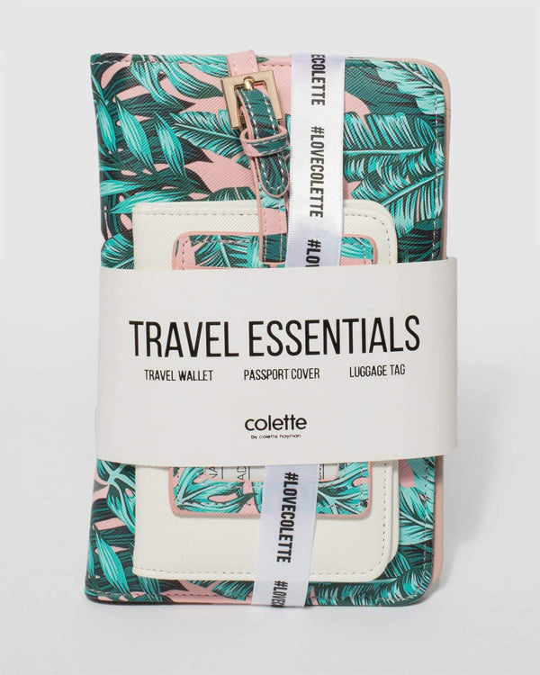 Pink Print Vacay Travel Pack | Travel Wallets