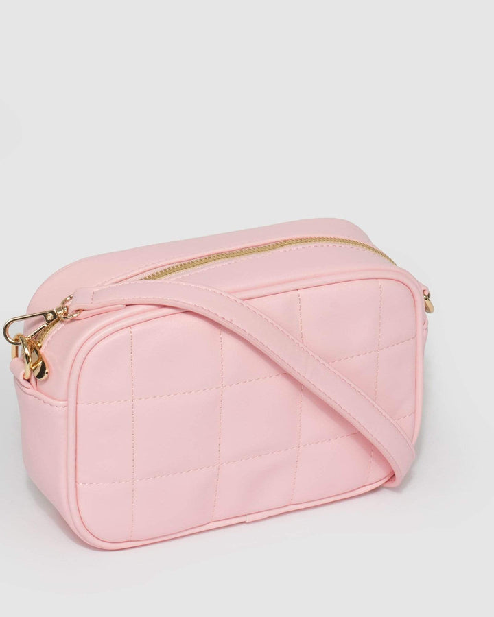 Colette by Colette Hayman Pink Quilt Crossbody Bag