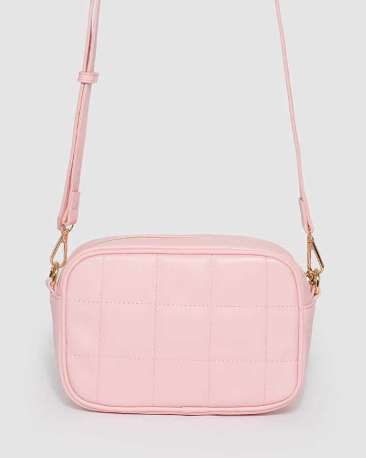 Colette by Colette Hayman Pink Quilt Crossbody Bag