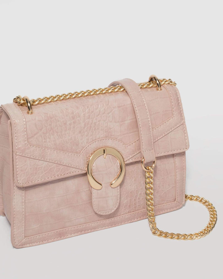 Pink Arch Buckle Crossbody Bag | Crossbody Bags