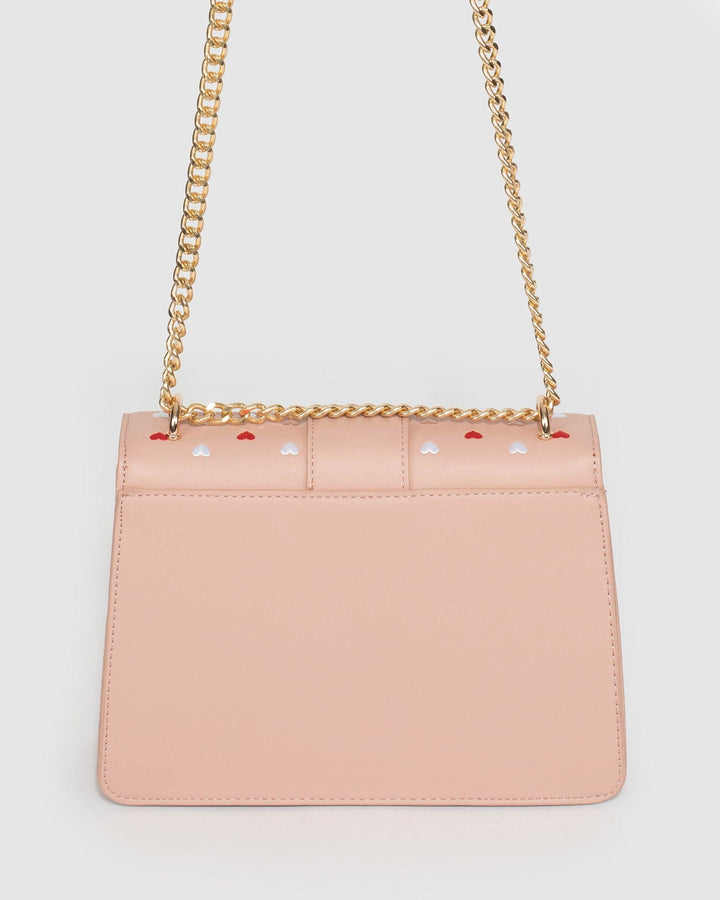 Colette by Colette Hayman Pink Rachel Heart Crossbody Bag