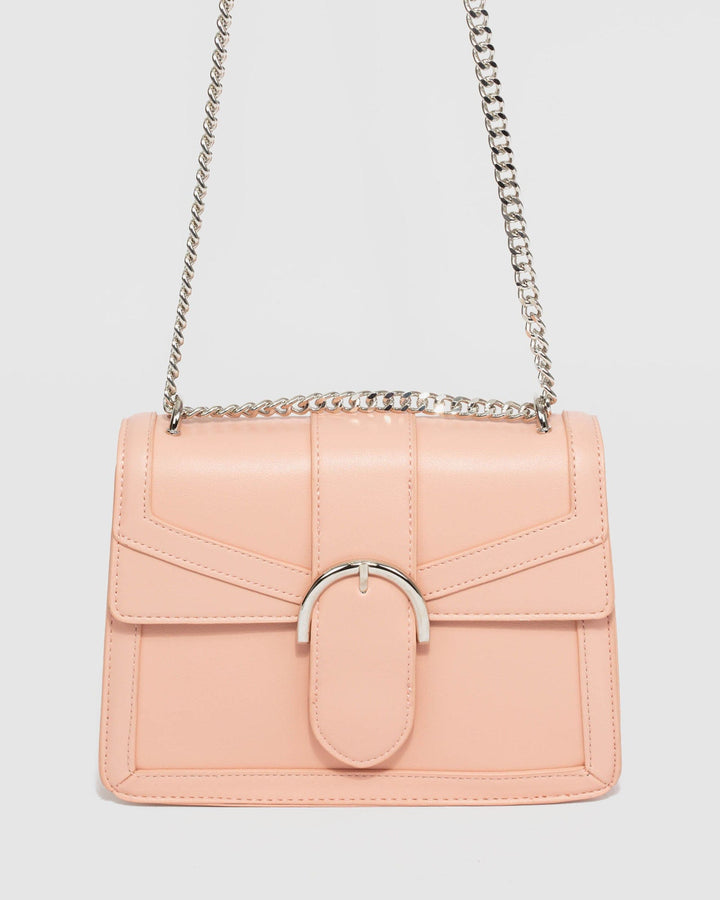 Pink Small Panel Crossbody Bag | Crossbody Bags