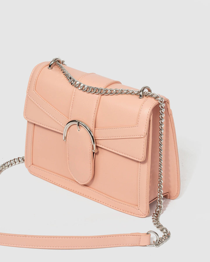 Pink Small Panel Crossbody Bag | Crossbody Bags