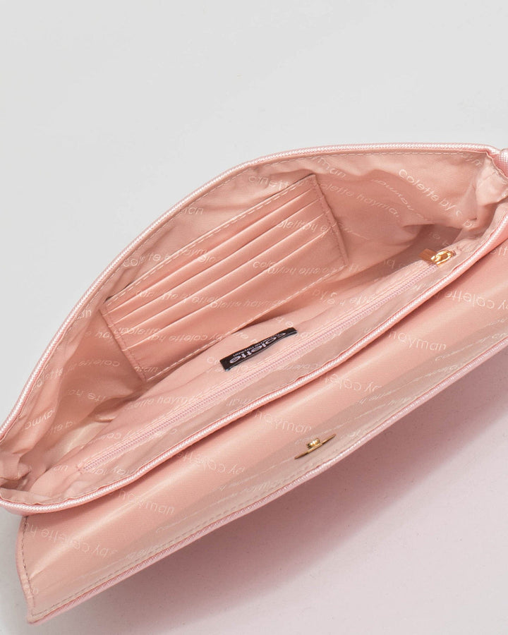 Colette by Colette Hayman Pink Ruby Wristlet Clutch Bag
