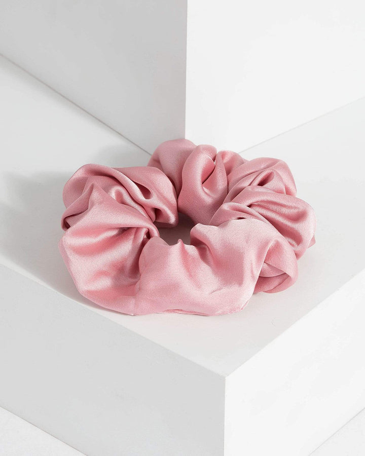 Pink Ruffled Scrunchie | Accessories