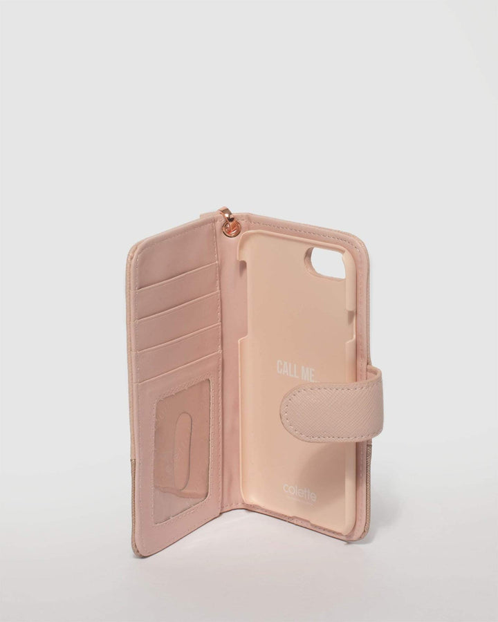 Pink Saffiano Iphone 6, 7 & 8 Purse | Phone Purses