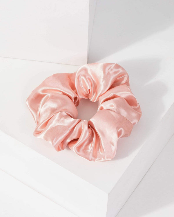 Pink Satin Scrunchie | Accessories