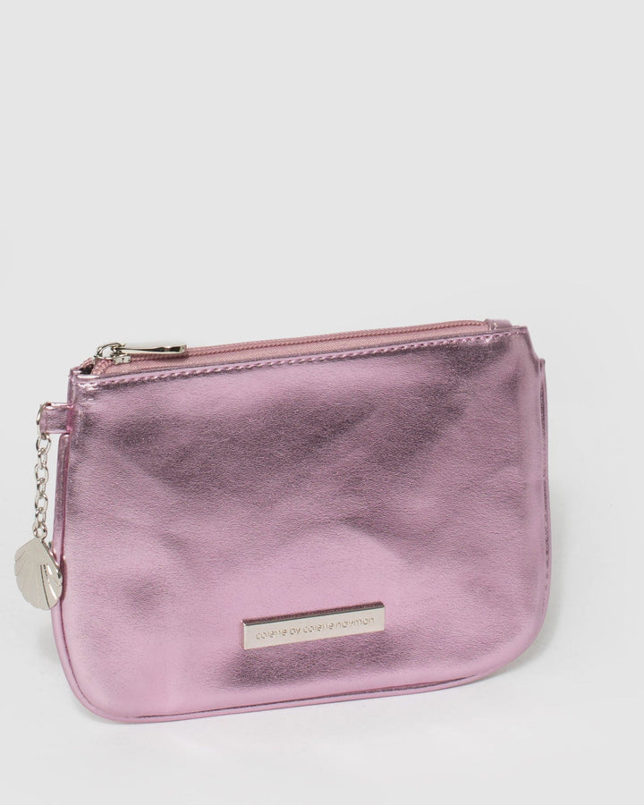 Colette by Colette Hayman Pink Shell Charm Purse
