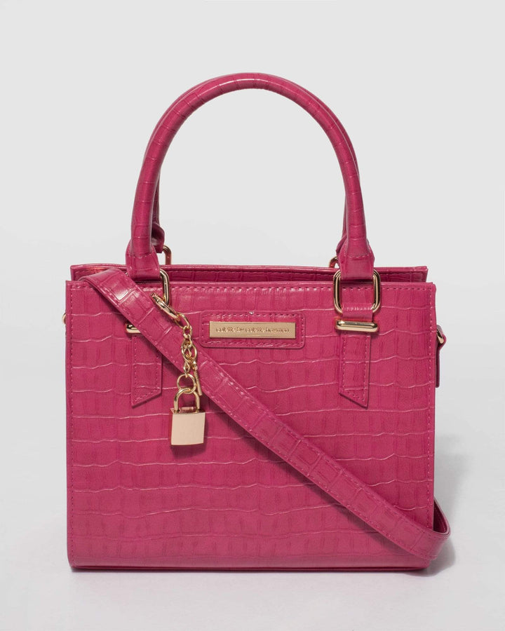 Pink Sia Lock Mini Tote Bag | Mini Bags