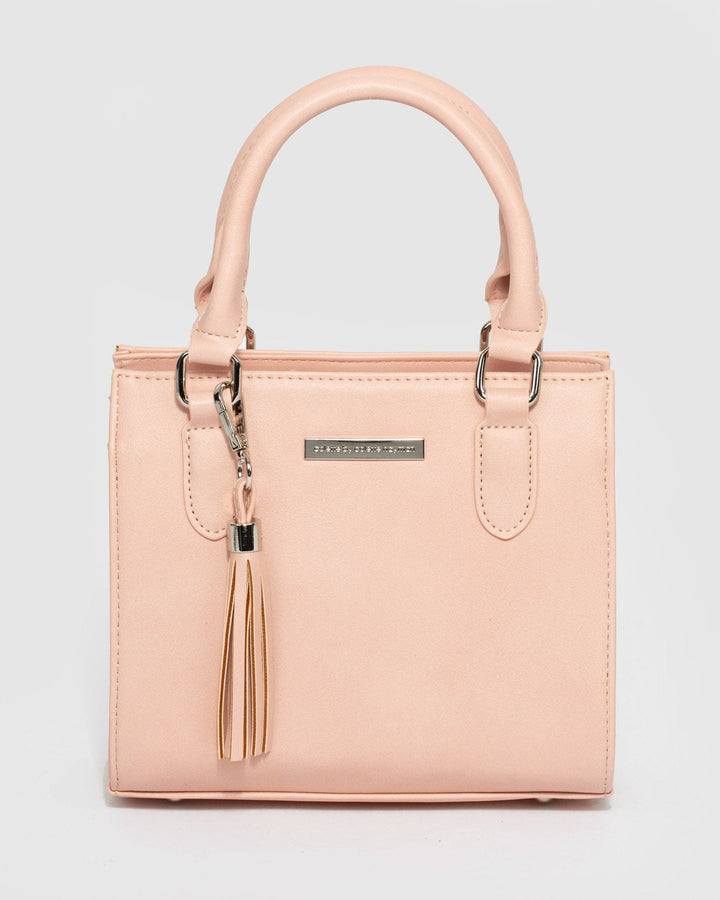 Pink Sia Mini Tassel Tote Bag | Mini Bags
