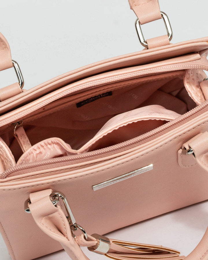 Pink Sia Mini Tassel Tote Bag | Mini Bags