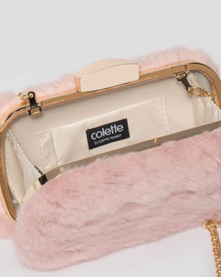 Pink Soft Hardcase Clutch Bag | Clutch Bags