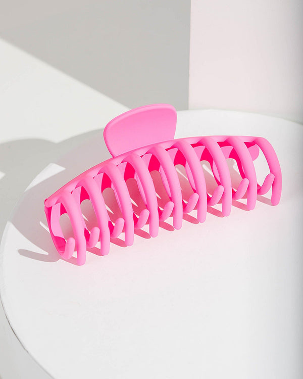Colette by Colette Hayman Pink Soft Neon Claw Clip