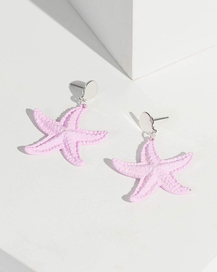 Pink Starfish Drop Earrings | Earrings