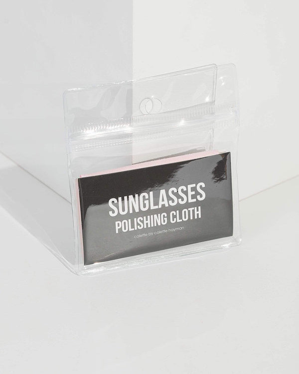 Pink Sunglasses Cleaning Cloth | Accessories