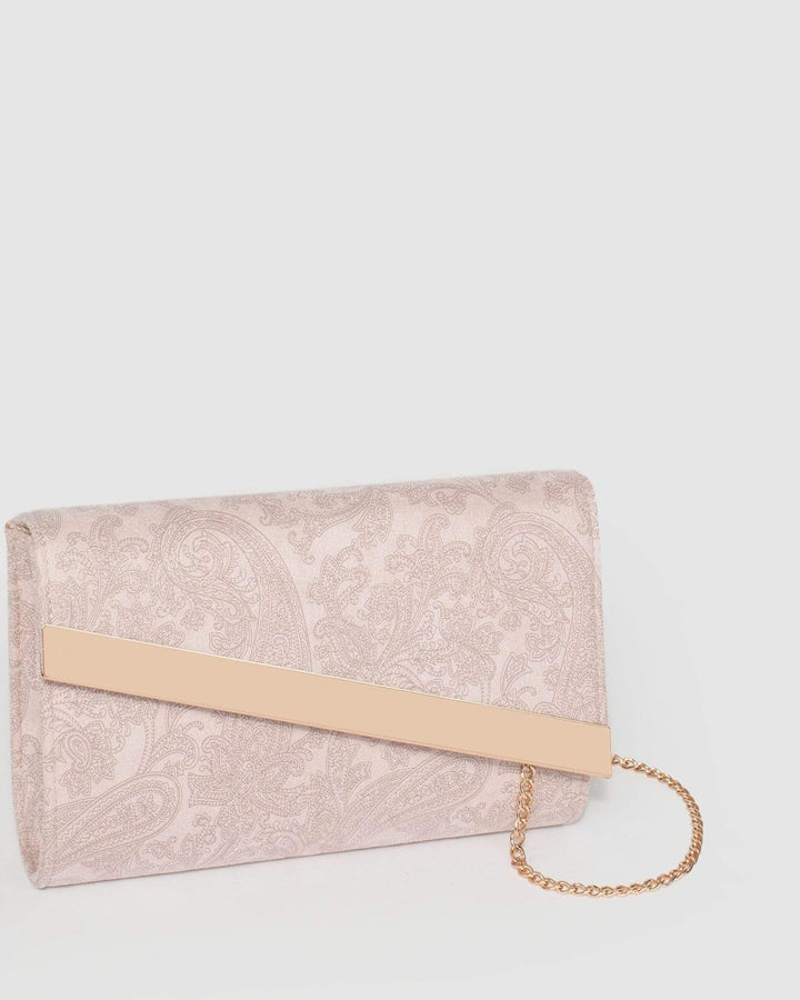 Colette by Colette Hayman Pink Tessa Diag Clutch Bag