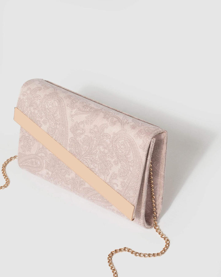 Colette by Colette Hayman Pink Tessa Diag Clutch Bag