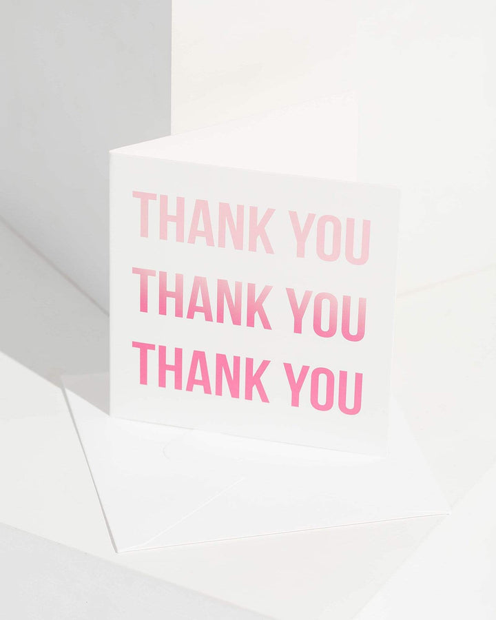 Pink Thank You Greeting Card | Gift Ideas