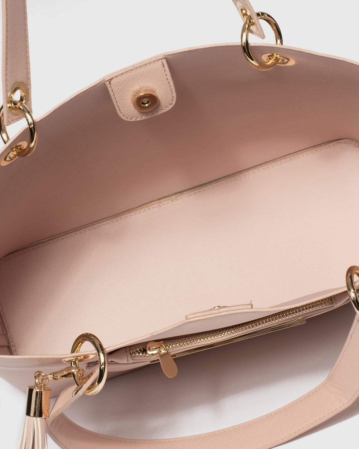 Pink Tia Basic Tote Bag | Tote Bags