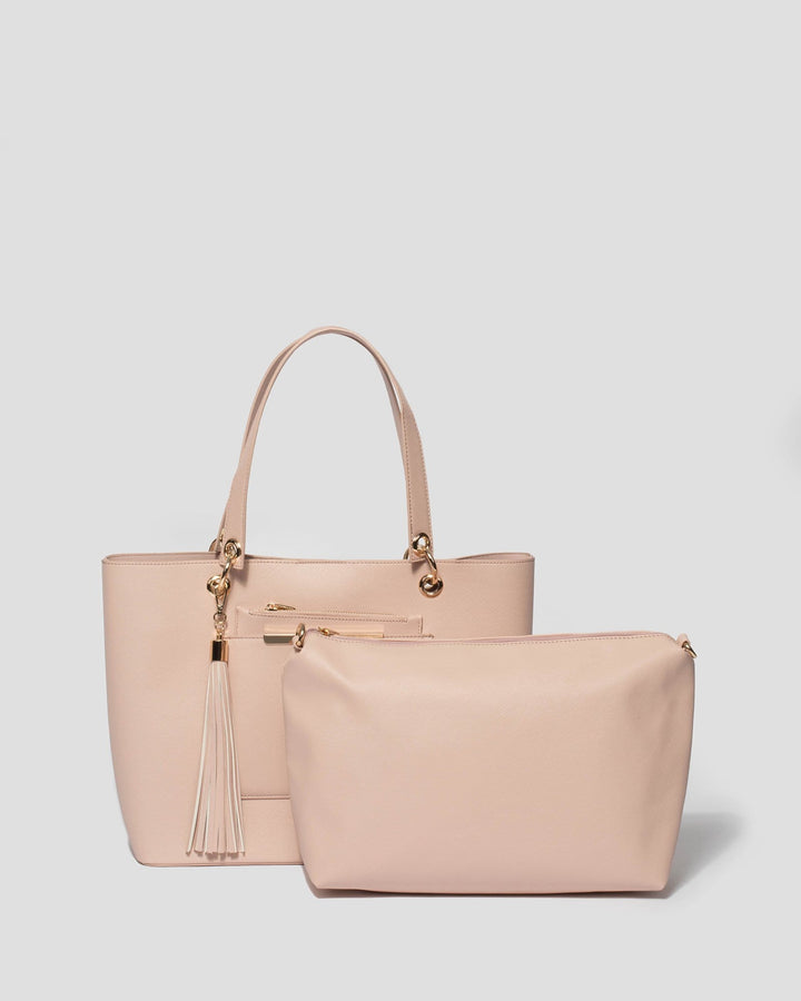 Pink Tia Basic Tote Bag | Tote Bags