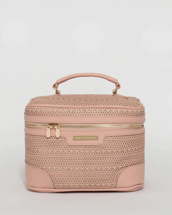 Pink Triangle Punchout Cosmetic Case | Cosmetic Cases