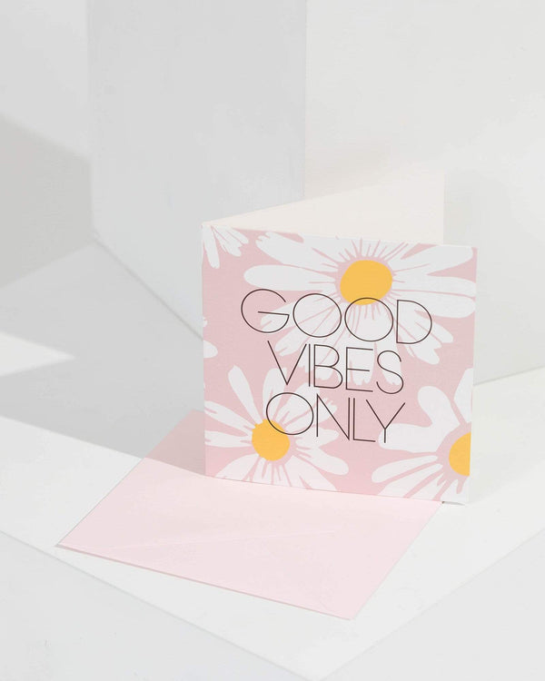 Print Good Vibes Greeting Card | Accessories