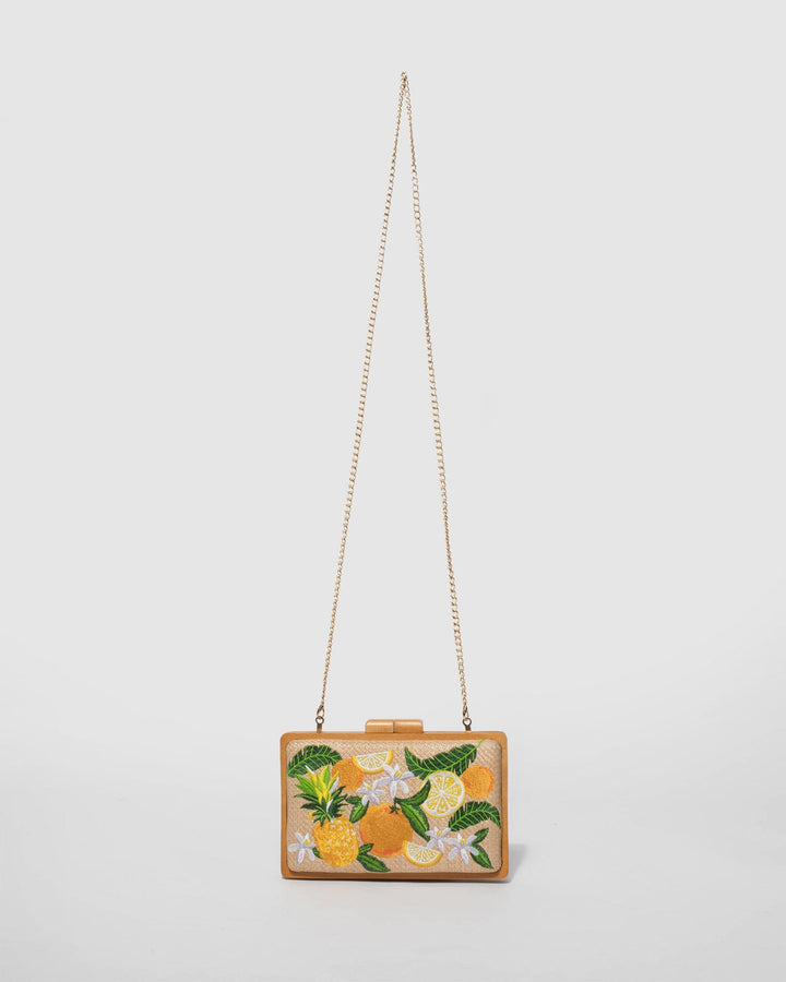 Print Khloe Tropical Clutch Bag | Clutch Bags