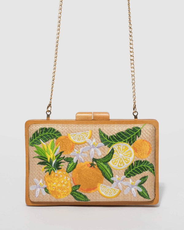 Print Khloe Tropical Clutch Bag | Clutch Bags