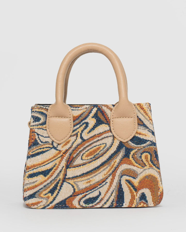 Print Sibel Mini Tote Bag | Mini Bags