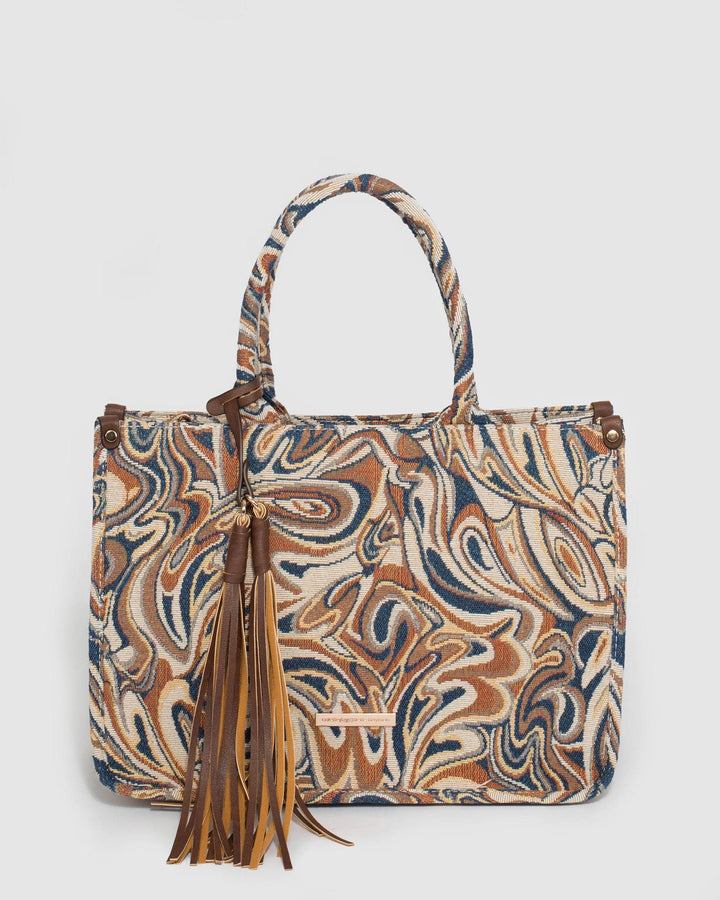 Print Wyomia Oversized Tote Bag | Tote Bags
