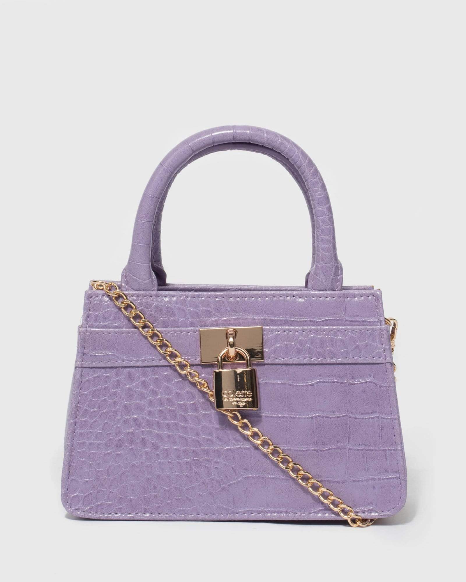 Purple Danica Lock Mini Bag – colette by colette hayman