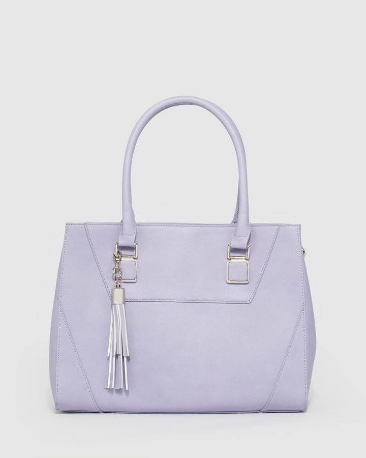 Purple Demi Tassel Tote Bag | Tote Bags
