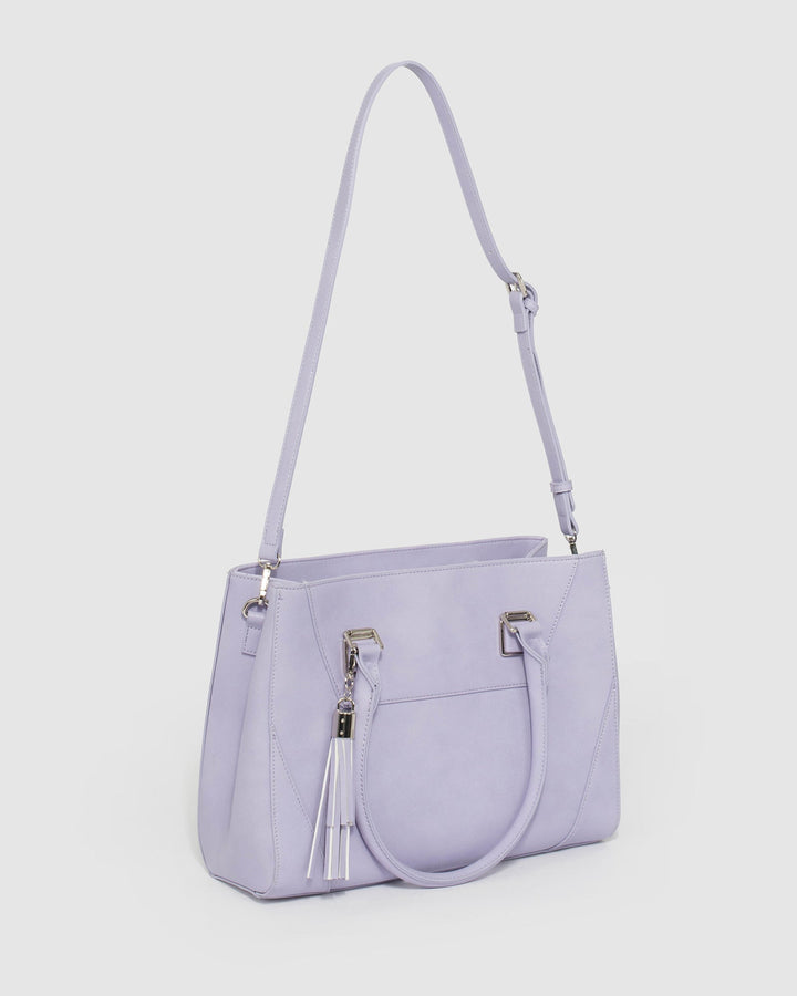 Colette by Colette Hayman Purple Demi Tassel Tote Bag