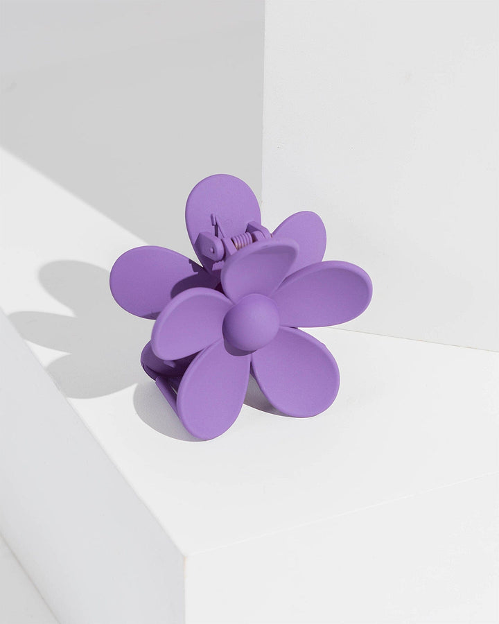 Colette by Colette Hayman Purple Flower Claw Clip