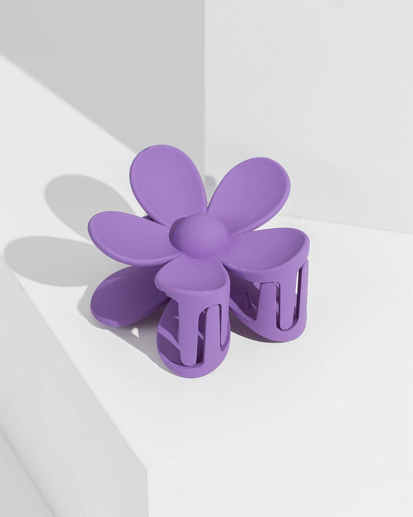 Colette by Colette Hayman Purple Flower Claw Clip