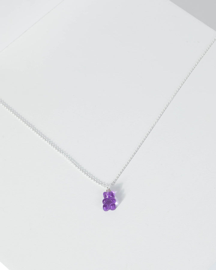 Purple Gummy Bear Necklace | Necklaces