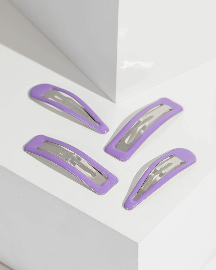 Purple Hair Clip Set | Hair Accessories