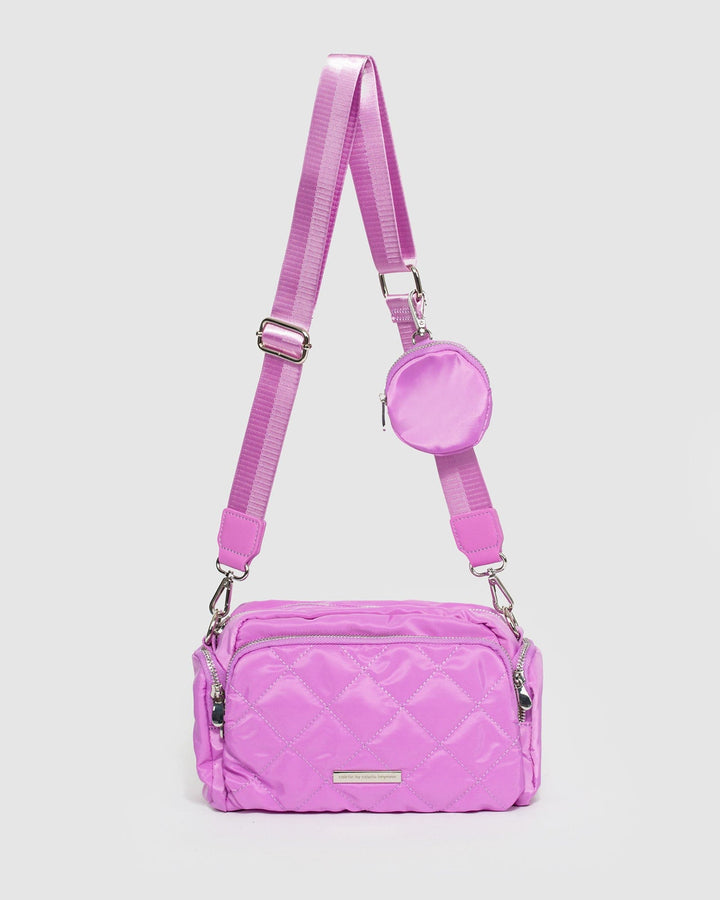Purple Harper Nylon Crossbody Bag | Crossbody Bags