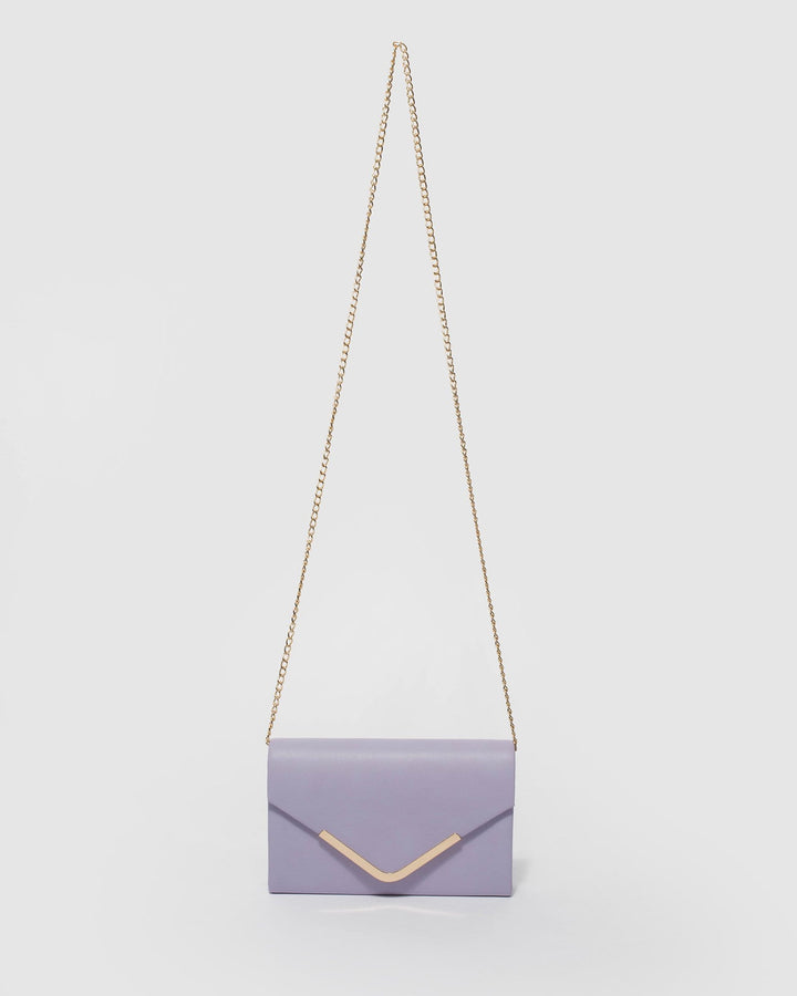 Purple Lila Envelope Clutch Bag | Clutch Bags
