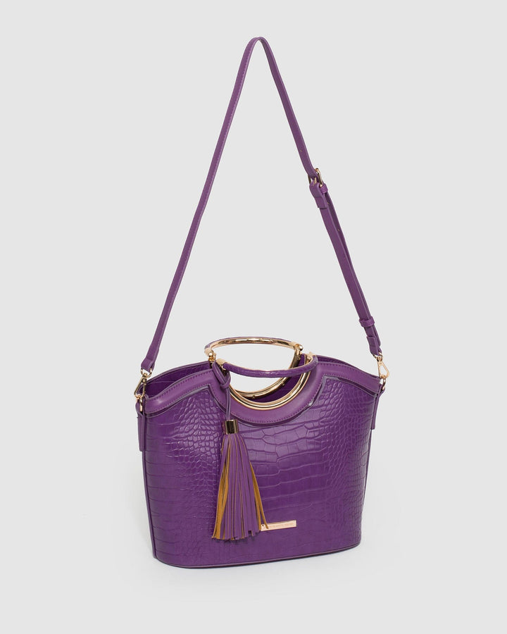 Purple Luxe Sabrina Ring Tote Bag | Tote Bags
