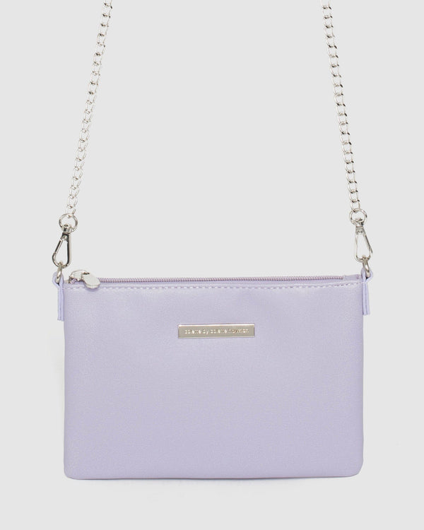 Purple Peta Chain Crossbody Bag | Crossbody Bags
