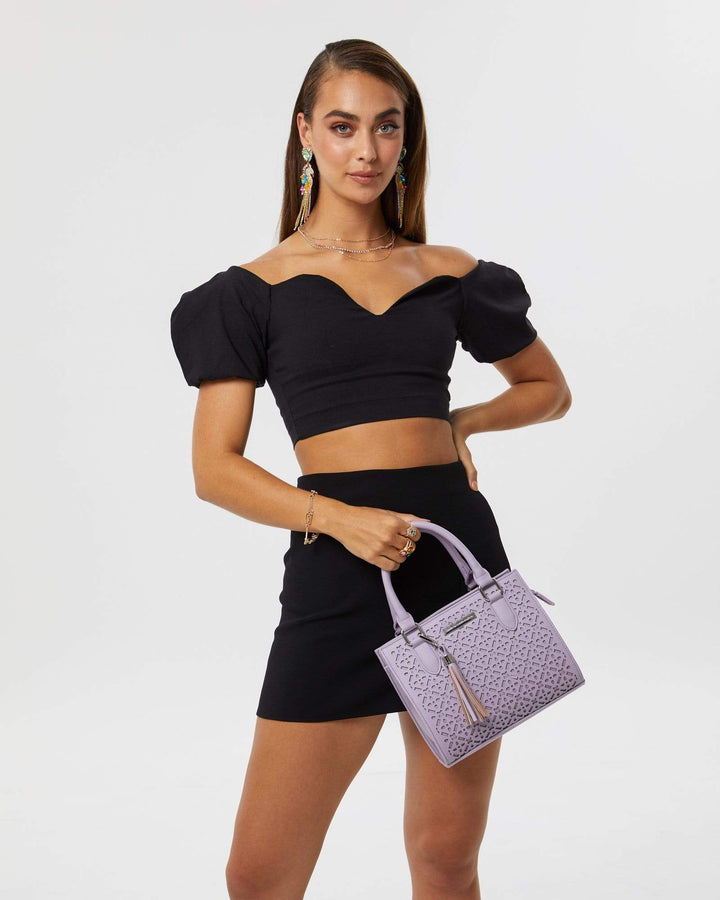 Purple Sia Punchout Mini Bag | Mini Bags
