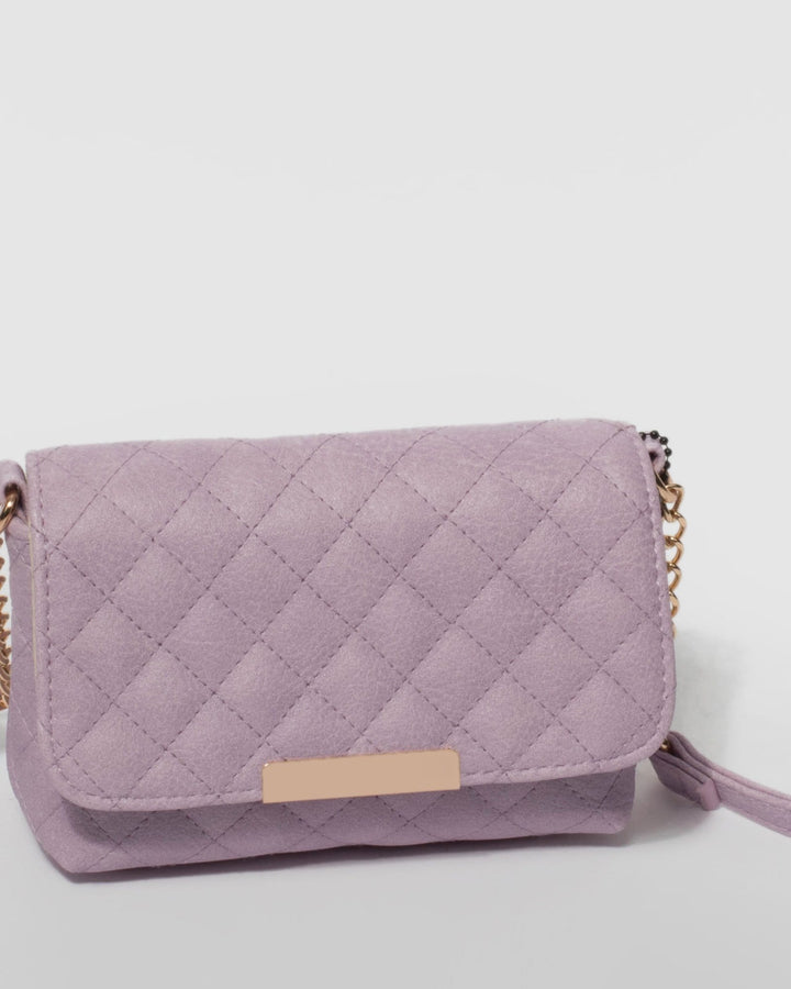 Purple Tasha Quilt Crossbody Bag | Crossbody Bags