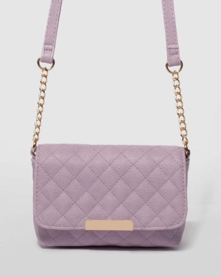 Purple Tasha Quilt Crossbody Bag | Crossbody Bags