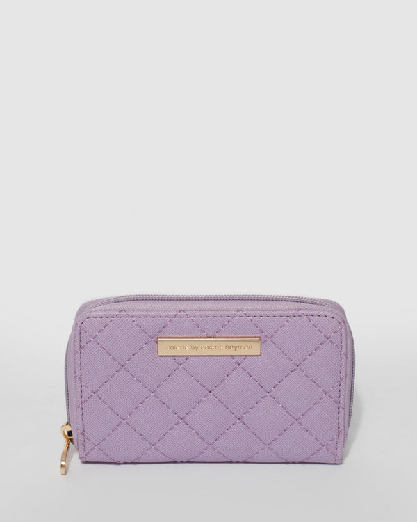 Purple Tasha Quilt Wallet | Wallets