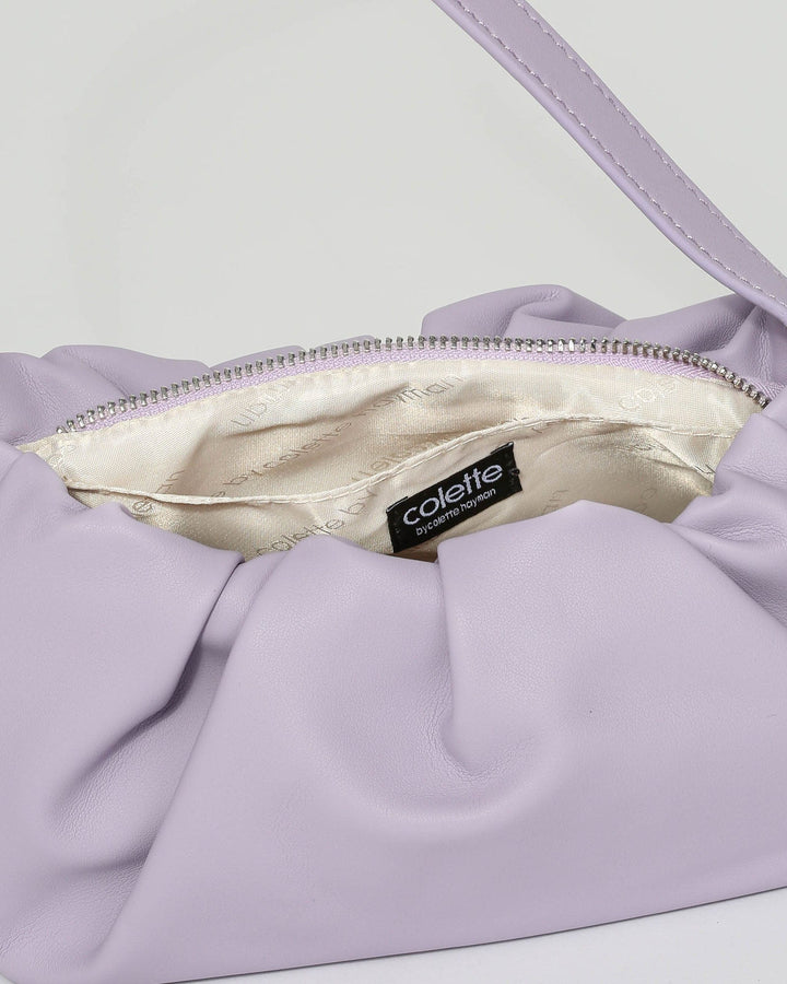 Purple Tilly Baguette Bag | Shoulder Bags