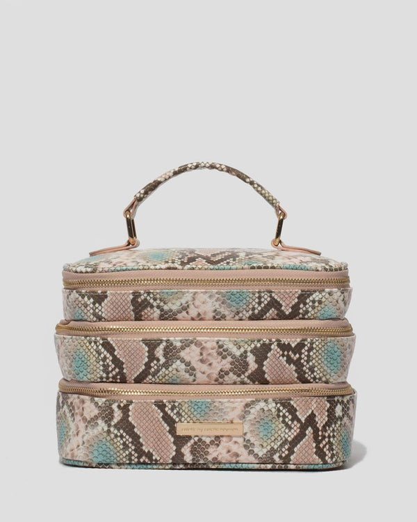 Python Print Trio Cosmetic Case | Cosmetic Cases