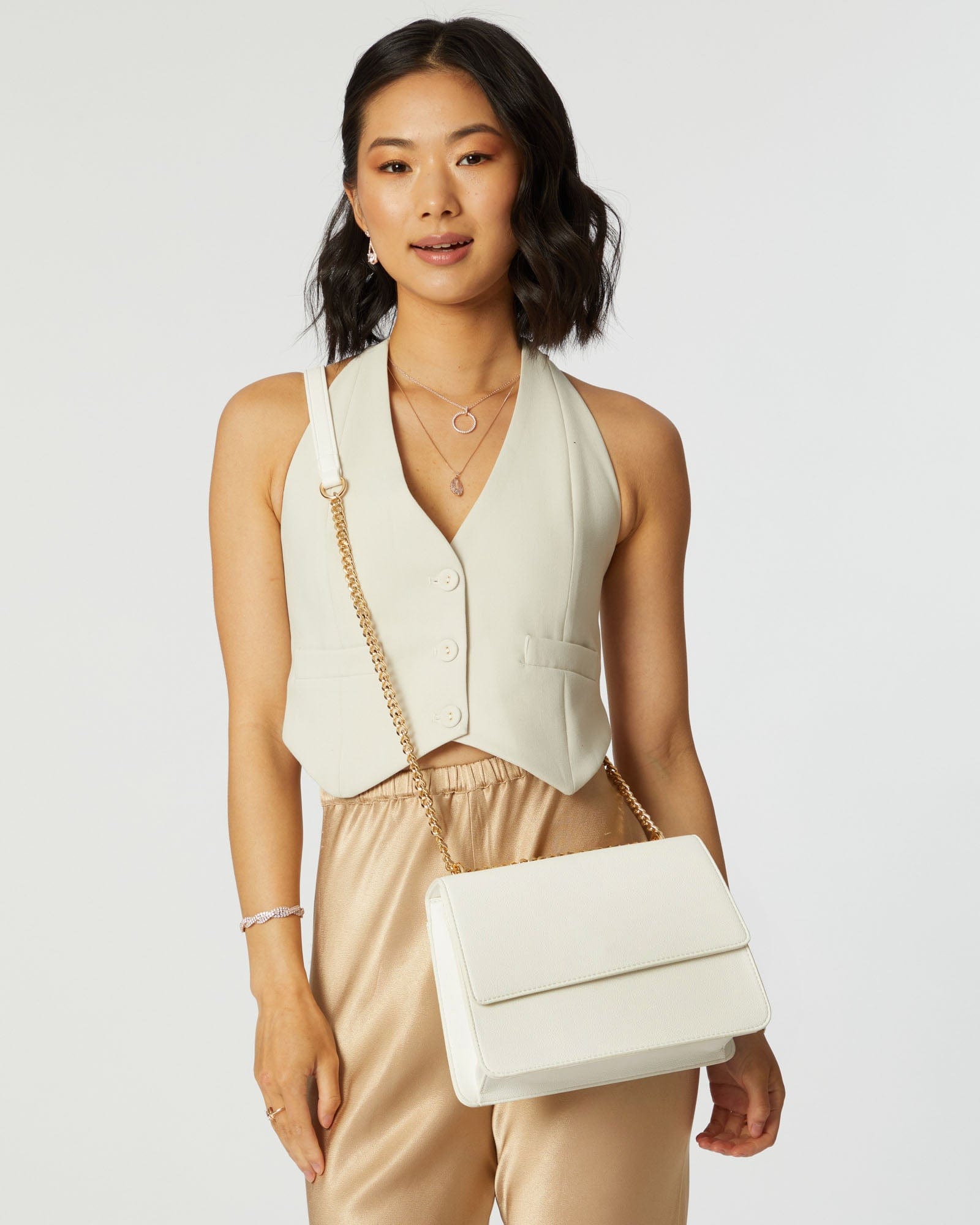 Rachel White Crossbody Bag colette by colette hayman