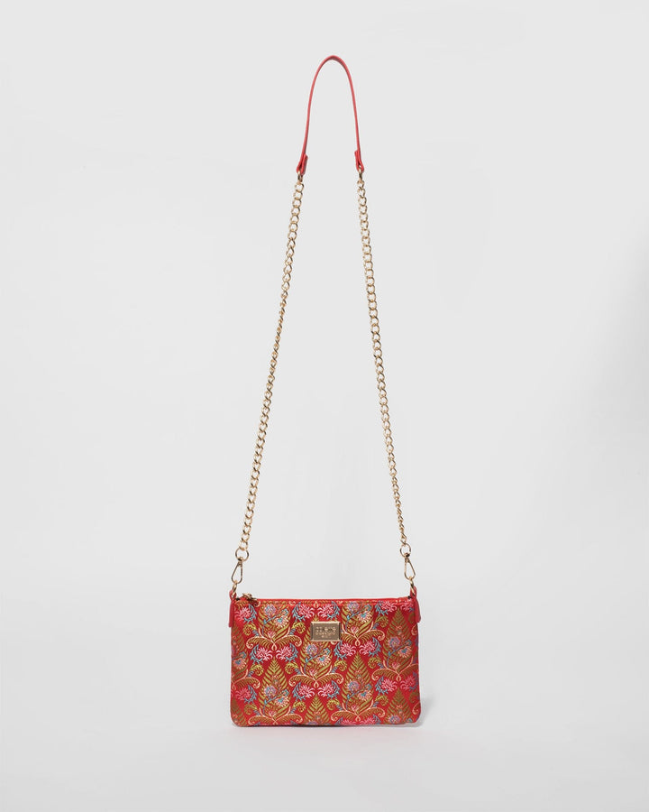 Colette by Colette Hayman Red Chain Crossbody Bag
